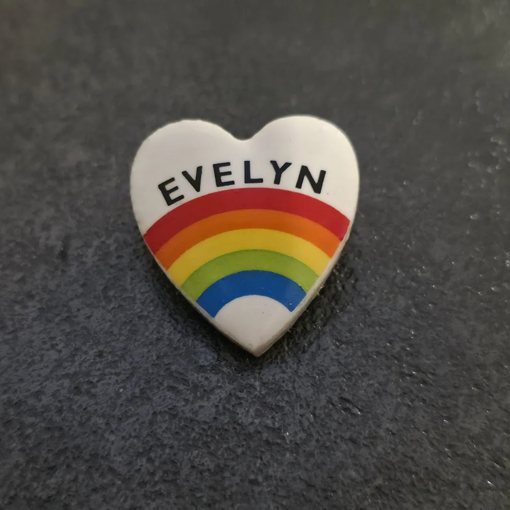 Heart Rainbow Evelyn Brooch